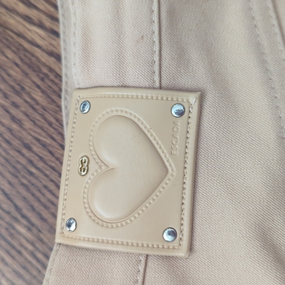 Escada chic comfy EUC quality nice tan stretch straight leg jeans. W32 L 31 - Picture 5 of 7